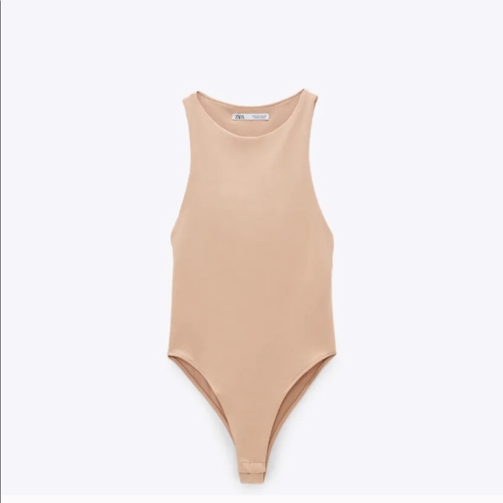 Zara Nude Bodysuit Small